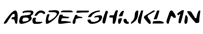 2Toon Expanded Italic Font LOWERCASE