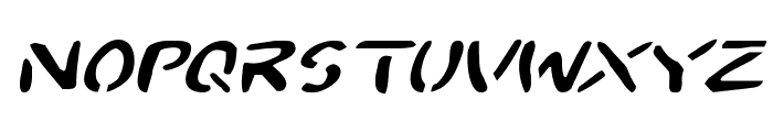 2Toon Expanded Italic Font LOWERCASE