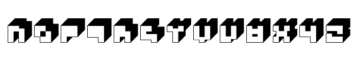 3x3 block Font UPPERCASE
