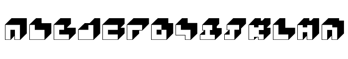 3x3 block Font LOWERCASE