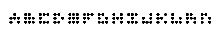 3x3 dots Bold Font UPPERCASE