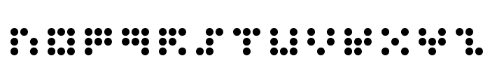 3x3 dots Bold Font UPPERCASE