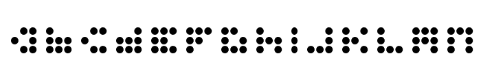 3x3 dots Bold Font LOWERCASE