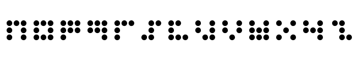 3x3 dots Bold Font LOWERCASE