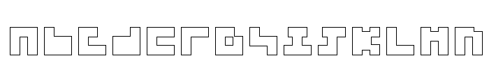 3x3 outline Font LOWERCASE