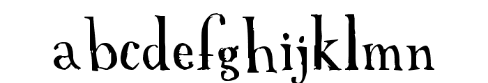A Font with Serifs Font LOWERCASE