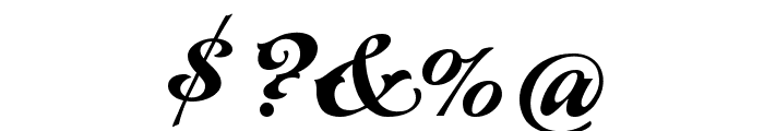 A&S Tuscano Script Font OTHER CHARS