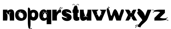 a bug's life Font LOWERCASE