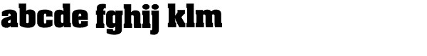 Aachen SB-Bold Font LOWERCASE