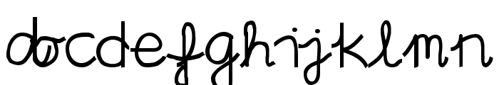 Aaron's Handwriting Bold Font LOWERCASE