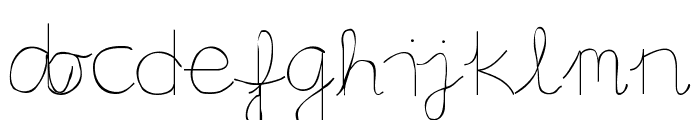 Aaron's Handwriting Font LOWERCASE