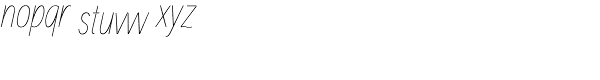 Aaux Next Comp Hairline Italic Font LOWERCASE