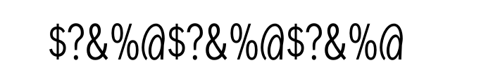 Aaux Next Compressed Regular Font OTHER CHARS