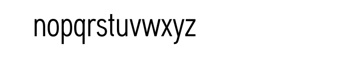 Aaux Next Compressed Regular Font LOWERCASE