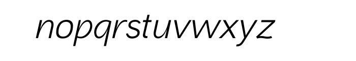 Aaux Next Wide Regular Italic Font LOWERCASE