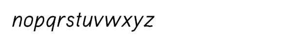 Aaux Regular Italic Font LOWERCASE