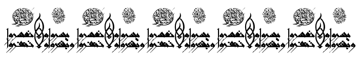 Aayat Quraan 14 Font OTHER CHARS