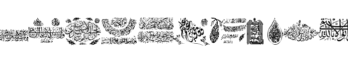 Aayat Quraan 14 Font LOWERCASE