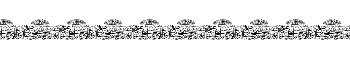 Aayat Quraan 3 Font UPPERCASE