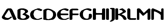 Abbey Medium Extended Font UPPERCASE