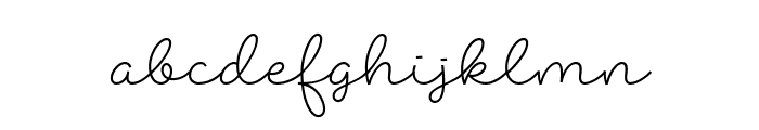 Abigail Script Demo Regular Font LOWERCASE