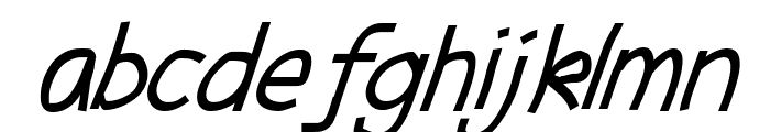 Abscissa Italic Font LOWERCASE