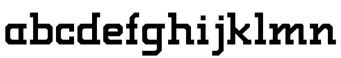 Abstract Slab Regular Font LOWERCASE