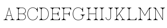 AC Big Serif One Font LOWERCASE
