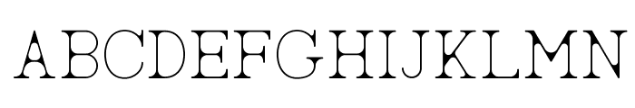 AC Big Serif Two Font UPPERCASE