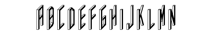 AC Framed Inverted Font LOWERCASE