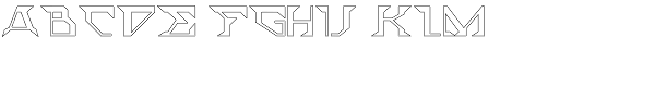 ACT Stern-Outline Font UPPERCASE