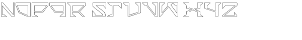 ACT Stern-Outline Font UPPERCASE