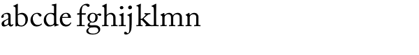 ACaslon Pro-Regular Font LOWERCASE