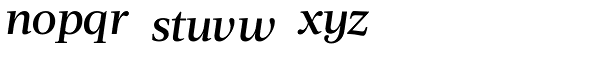 Acta Medium Italic Font LOWERCASE