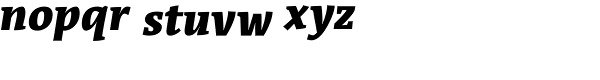 Acuta Black Italic Font LOWERCASE