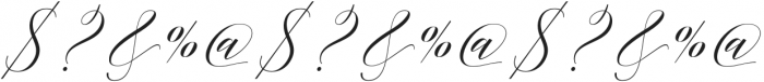 Adelicia Script otf (400) Font OTHER CHARS