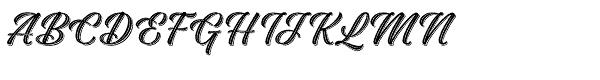 Adinah Rough Shade Inline Font - What Font Is