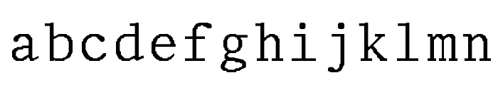 Adjutant-Normal Font LOWERCASE