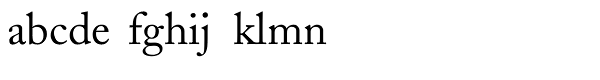 Adobe Caslon Regular Font LOWERCASE