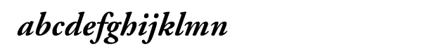 Adobe Garamond™ Bold Italic OSF Font LOWERCASE