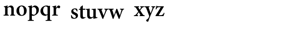 Adobe Hebrew Bold Font LOWERCASE