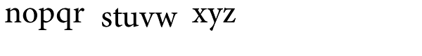 Adobe Hebrew Regular Font LOWERCASE