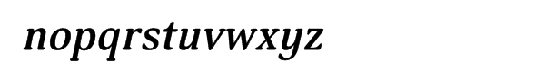 Adonis™ Cyrillic Bold Italic Font LOWERCASE
