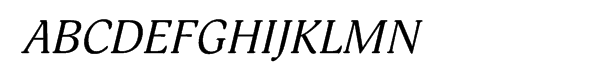 Adonis™ Cyrillic Italic Font UPPERCASE