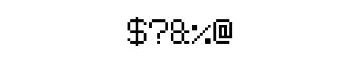 Advanced Pixel-7 Font OTHER CHARS