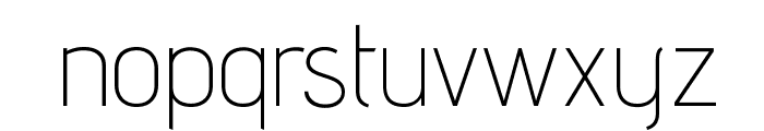 AdventPro-ExtraLight Font LOWERCASE