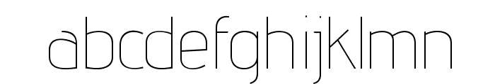 AdventPro-Thin Font LOWERCASE