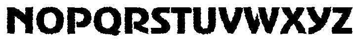 AdverGothic Rough Font UPPERCASE