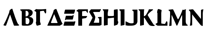 Aegis Condensed Font LOWERCASE