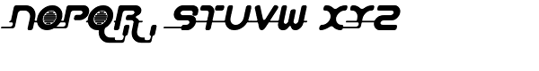 Aeos-System Slope Font UPPERCASE